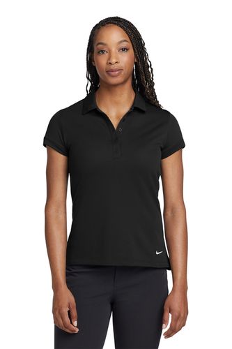 Nike Golf Ladies Dri FIT Solid Icon Pique Modern Fit Polo image thumbnail