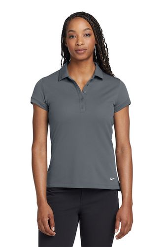 Nike Golf Ladies Dri FIT Solid Icon Pique Modern Fit Polo image thumbnail