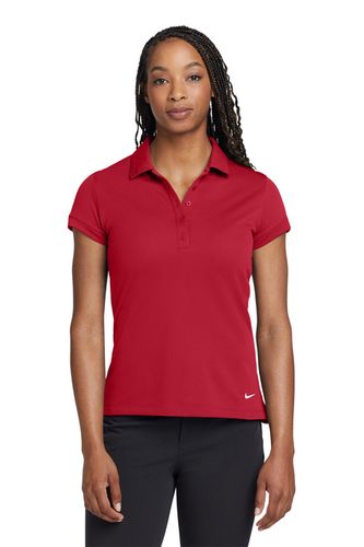 Nike Golf Ladies Dri FIT Solid Icon Pique Modern Fit Polo image thumbnail