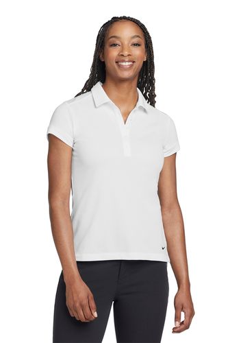 Nike Golf Ladies Dri FIT Solid Icon Pique Modern Fit Polo image thumbnail