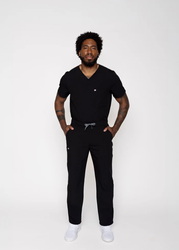 Image of Amor Scrubs - Paris One-Pocket Men's Scrub Top