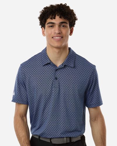 Adidas Men's 4-Way Stretch Printed Polo image thumbnail