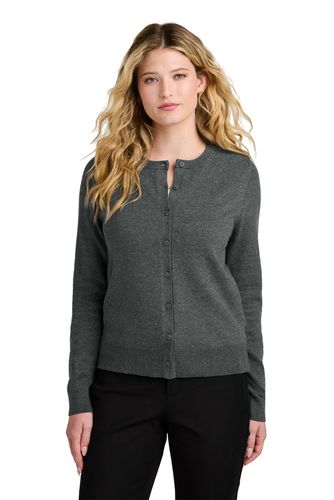 Port Authority Women's Easy Care Crewneck Cardigan Sweater image thumbnail