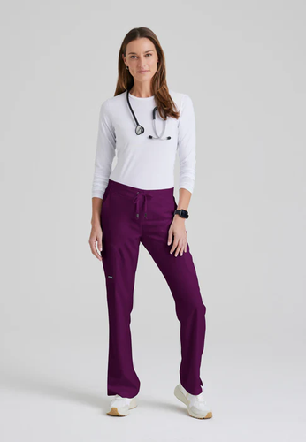 Grey's Anatomy - Women's 6-Pocket Straight Leg Mia Scrub Pant image thumbnail