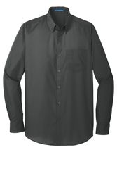 Image of Port Authority Long Sleeve Carefree Poplin Shirt