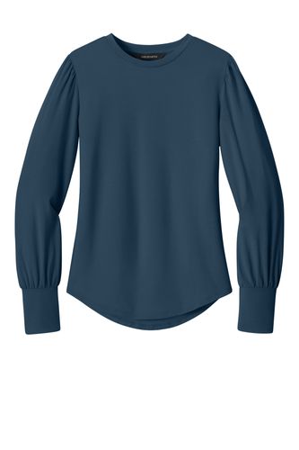 Mercer+Mettle Women's Stretch Jersey Long Sleeve Blouson Top image thumbnail