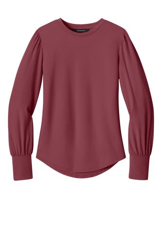 Mercer+Mettle Women's Stretch Jersey Long Sleeve Blouson Top image thumbnail