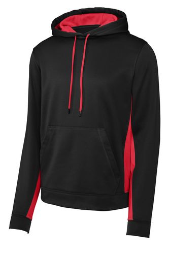 Sport-Tek Sport-Wick Fleece Colorblock Hooded Pullover image thumbnail