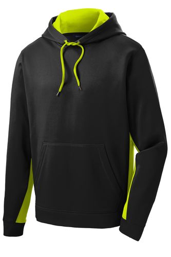 Sport-Tek Sport-Wick Fleece Colorblock Hooded Pullover image thumbnail