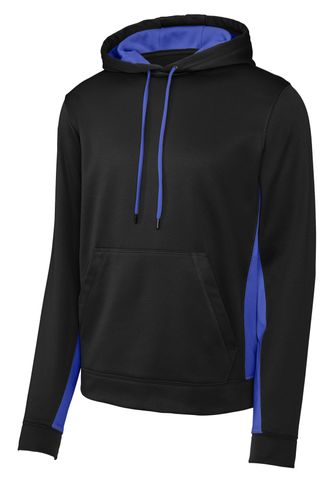 Sport-Tek Sport-Wick Fleece Colorblock Hooded Pullover image thumbnail