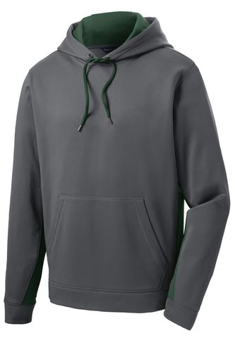 Sport-Tek Sport-Wick Fleece Colorblock Hooded Pullover image thumbnail