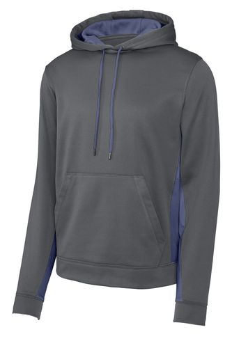 Sport-Tek Sport-Wick Fleece Colorblock Hooded Pullover image thumbnail