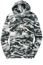Image of Port & Co Core Fleece Camo Pullover Hooded Sweatshirt