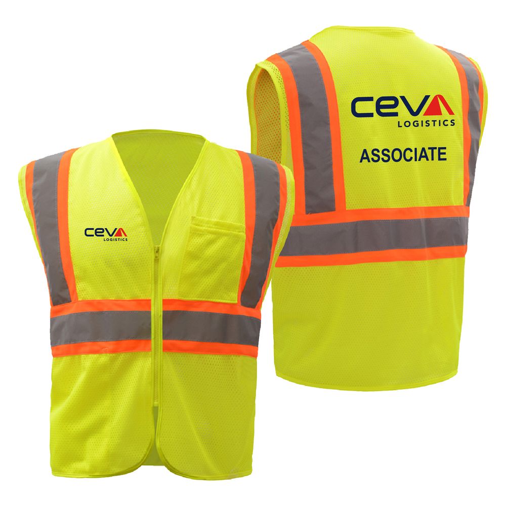 Associate Class 2 Two-Tone Safety Vest primary image