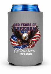 Image of Gray Standard Can Koozie – Eagle Edition