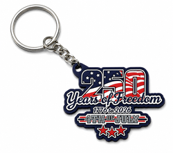 Image of PVC 250 Years Freedom Keychain