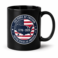 Image of Black “United States of America” 250 Mug