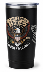 Image of 20oz Stars, Stripes & Strength Tumbler