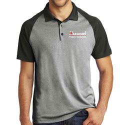 Image of HARMONY SPORT-TEK POSICHARGE RACERMESH RAGLAN HEATHER BLOCK