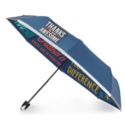 Image of MOTIVATIONAL WORD CLOUD 38” CLIP UMBRELLA W/ REFLECTIVE TRIM
