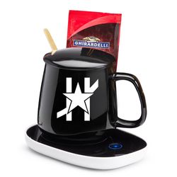 Image of CERAMIC MUG 12 OZ & WARMER W/HOT CHOCOLATE GIFT SET