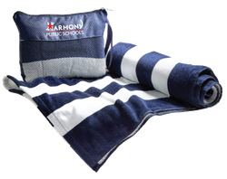 Image of NAVY BEACH TOWEL IN BAG