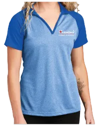 Image of HARMONY SPORT-TEK POSICHARGE RACERMESH RAGLAN HEATHER BLOCK