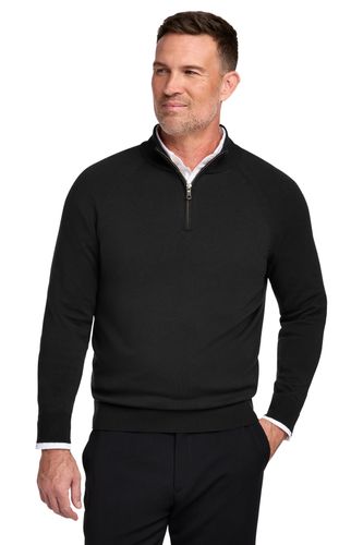 Brooks Brothers Cotton Stretch 1/4-Zip Sweater BB18402 image thumbnail