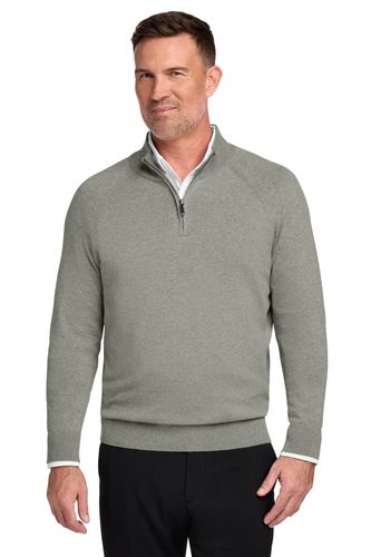 Brooks Brothers Cotton Stretch 1/4-Zip Sweater BB18402 image thumbnail