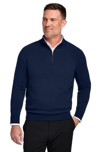 Brooks Brothers Cotton Stretch 1/4-Zip Sweater BB18402 image thumbnail