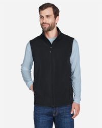 Image of Men's Cruise Two-Layer Fleece Bonded Soft Shell Vest - CE701
