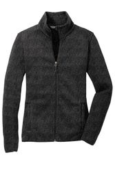 Image of Port Authority Women's Sweater Fleece Jacket. L232