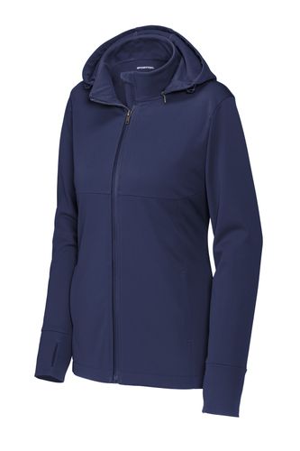 Sport-Tek Women's Hooded Soft Shell Jacket LST980 image thumbnail