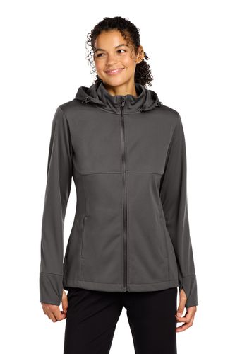 Sport-Tek Women's Hooded Soft Shell Jacket LST980 image thumbnail