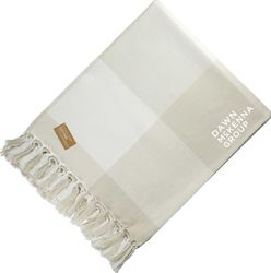 Image of 100% Organic Cotton Check Throw