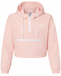Image of Women's Lightweight Quarter-Zip Pullover Crop Windbreaker
