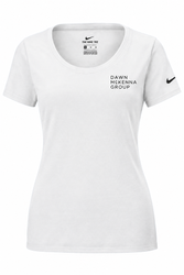 Image of Nike Women's Dri-FIT Cotton/Poly Scoop Neck Tee