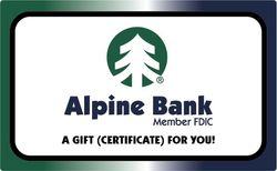 Image of ALPINE BANK STORE GIFT CERTIFICATE