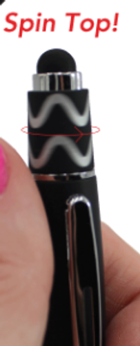 SPIN TOP PEN with Stylus image thumbnail