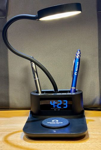 Solantis Wireless Charger Desk Lamp Pen Holder image thumbnail