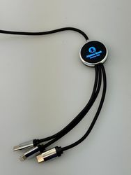 Image of Charging Cable Light-Up Illum 3-in-1 with Dual Type C & Lightning