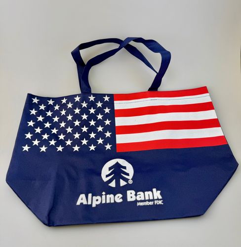 American Flag Non-Woven Tote Bag image thumbnail