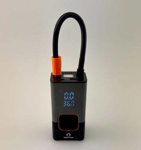 Battery Powered Car Tire Pump/Power Bank image thumbnail
