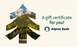 Image of ALPINE BANK STORE GIFT CERTIFICATE