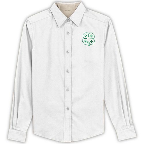 Ladies 4-H Easy Care White Shirt image thumbnail