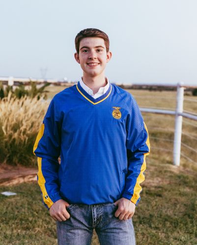 Adult FFA Wind Shirt - Royal/Gold • XL-2XL image thumbnail