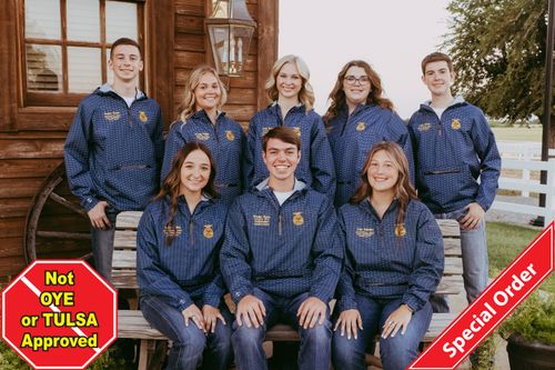 Adult FFA Packable Pullover - Black • S-4XL image thumbnail