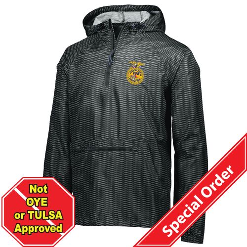 Adult FFA Packable Pullover - Black • S-4XL image thumbnail