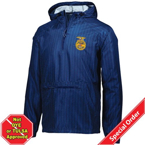 Youth FFA Packable Pullover - Navy • YL image thumbnail