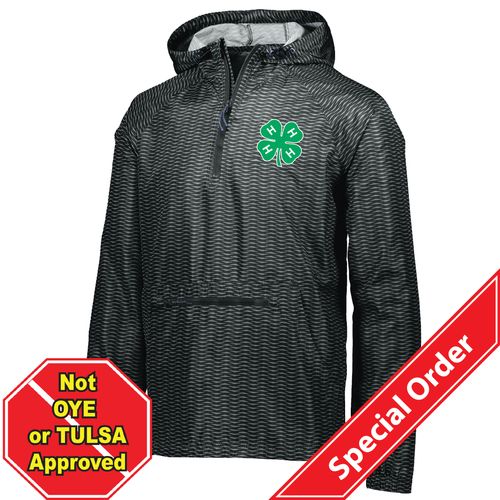 Youth 4-H Packable Pullover - Black • YS-XL image thumbnail
